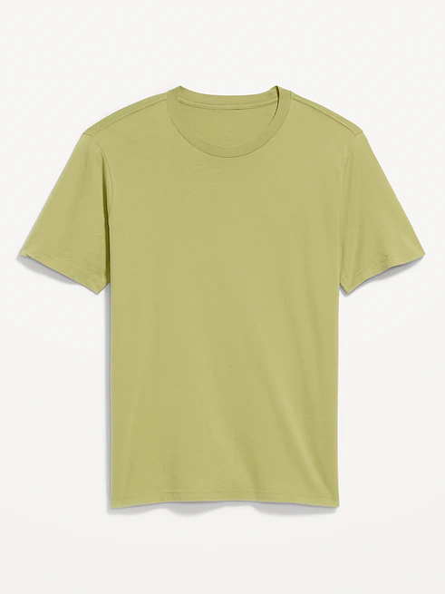 Crew-Neck T-Shirt Yellow